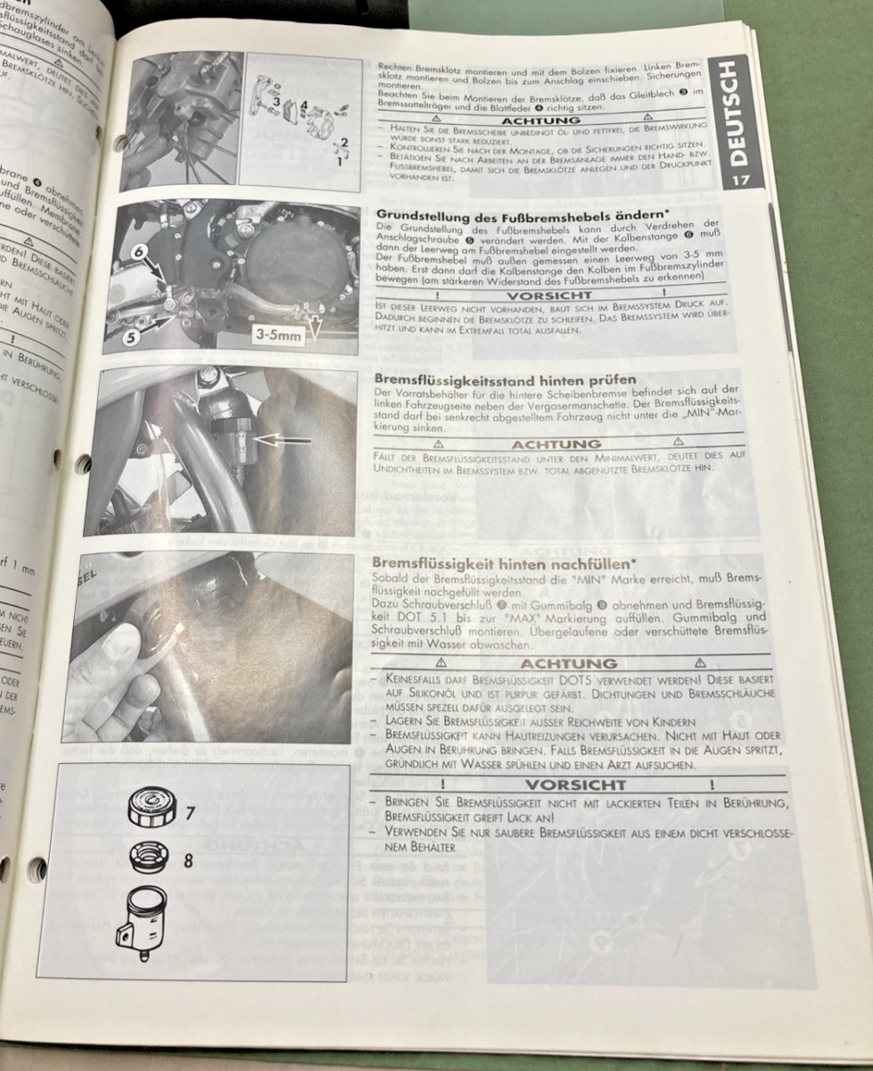 GENUINE KTM 320512 OWNER'S HANDBOOK 1997