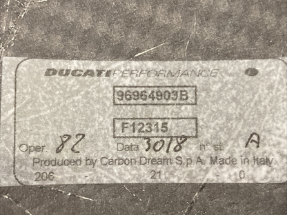 NEW GENUINE DUCATI 96964903B Carbon Exhaust Heat Shield