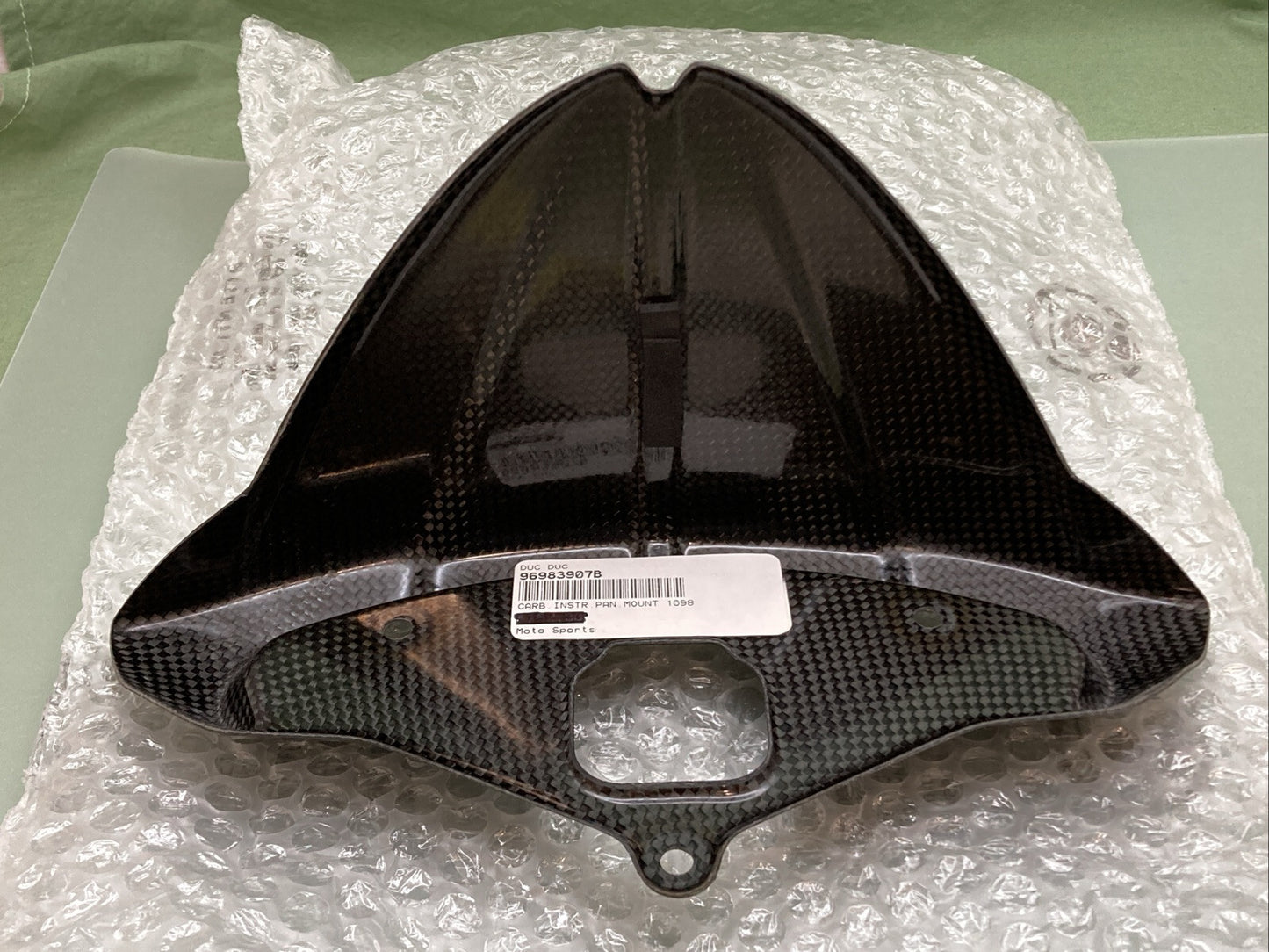 NEW GENUINE DUCATI 96983907B CARBON INSTR. PAN MOUNT