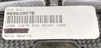 NEW GENUINE DUCATI 96983907B CARBON INSTR. PAN MOUNT