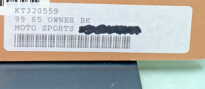 NEW GENUINE KTM 320559 OWNER'S HANDBOOK 1999