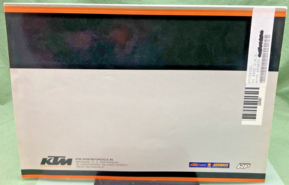 NEW GENUINE KTM 320581 OWNER'S HANDBOOK 2000