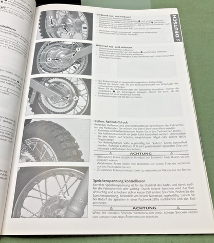NEW GENUINE KTM 320581 OWNER'S HANDBOOK 2000