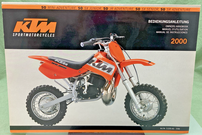NEW GENUINE KTM 320581 OWNER'S HANDBOOK 2000