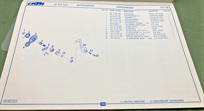 NEW GENUINE KTM 320387 SPARE PARTS MANUAL 1996