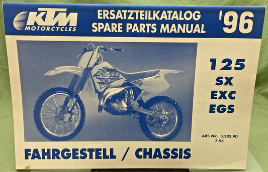 NEW GENUINE KTM 320390 SPARE PARTS MANUAL 1996