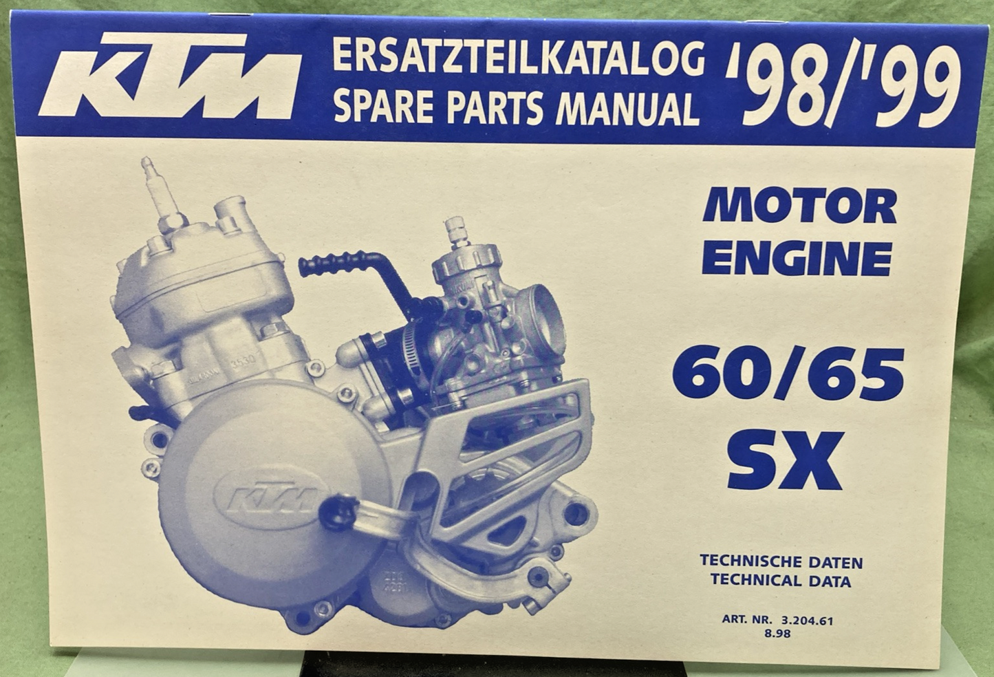 NEW GENUINE KTM 320461 SPARE PARTS MANUAL 1998-1999