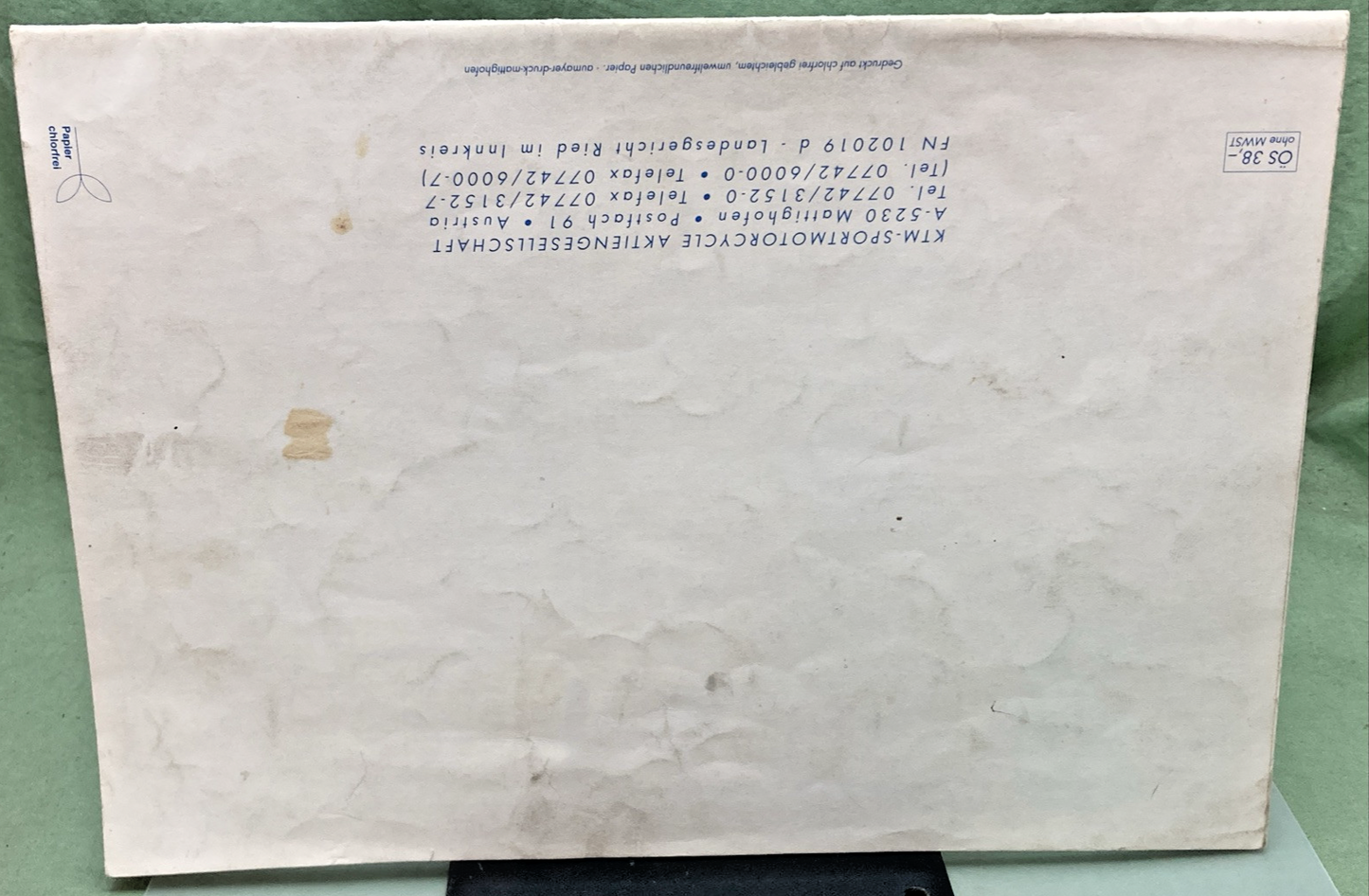 GENUINE KTM 320380 SPARE PARTS MANUAL 1995