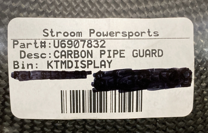 GENUINE KTM U6907832 CARBON PIPE GUARD