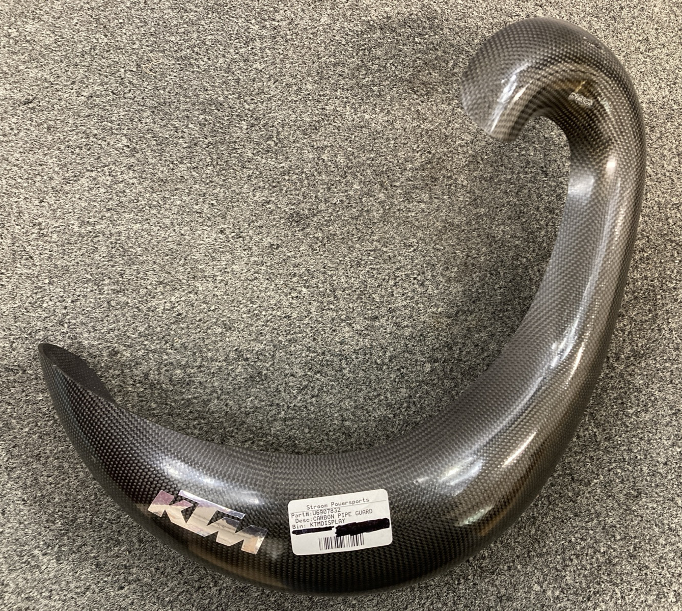 GENUINE KTM U6907832 CARBON PIPE GUARD