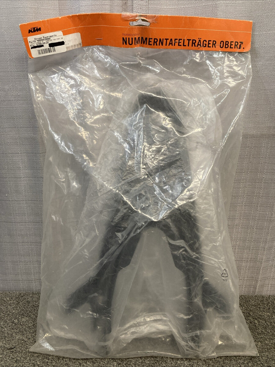 NEW GENUINE KTM 78008016000 number pl. carrier top part 08