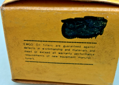 NEW GENUINE EMGO 10-85800 OIL FILTER REPLACEMENT FOR HONDA FT500, 15412-MC8-000