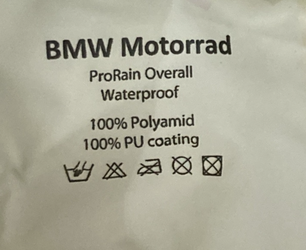 NEW GENUINE BMW 76258553503 Suit Motorrad ProRain Unisex Yellow 2XL W/ BAG
