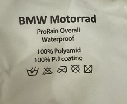 NEW GENUINE BMW 76258553503 Suit Motorrad ProRain Unisex Yellow 2XL W/ BAG