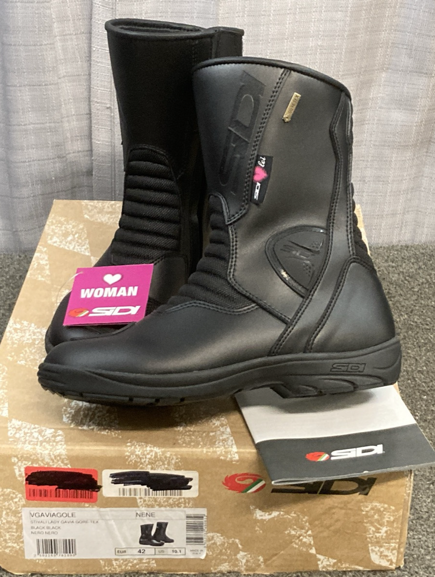 NEW SIDI LADY GAVIA GORE-TEX BOOT BLACK EU 42 US 10.1