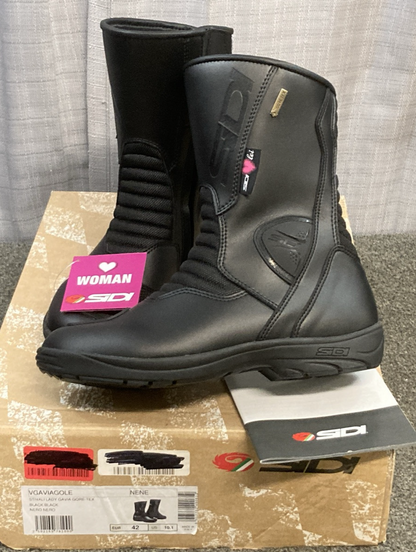NEW SIDI LADY GAVIA GORE-TEX BOOT BLACK EU 42 US 10.1