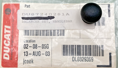 NEW GENUINE DUCATI 87240281A HANDLE BAR BALANCER