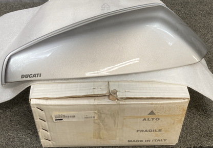 NEW GENUINE DUCATI 69810211BB COVER RIGHT SIDE BAG SILVER
