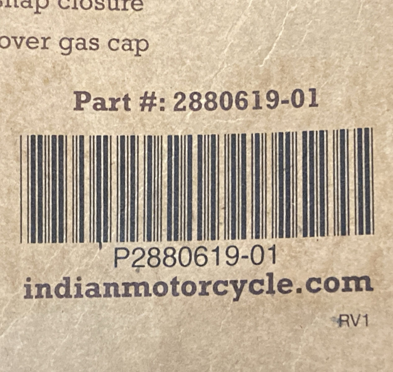 NEW GENUINE POLARIS 2880619-01 INDIAN KITPOUCH,TANK,N,BLK