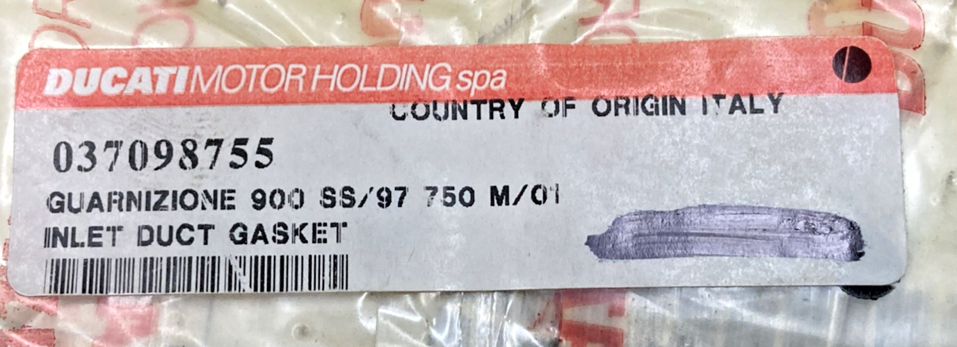 NEW GENUINE DUCATI 037098755 GASKET, INTAKE MANIFOLR