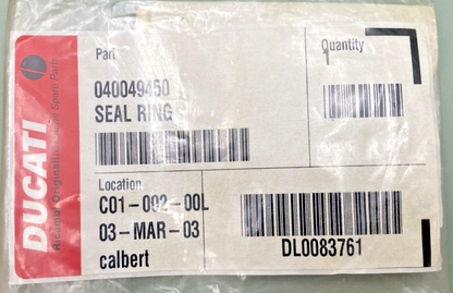 NEW GENUINE DUCATI 040049450 SEAL RING