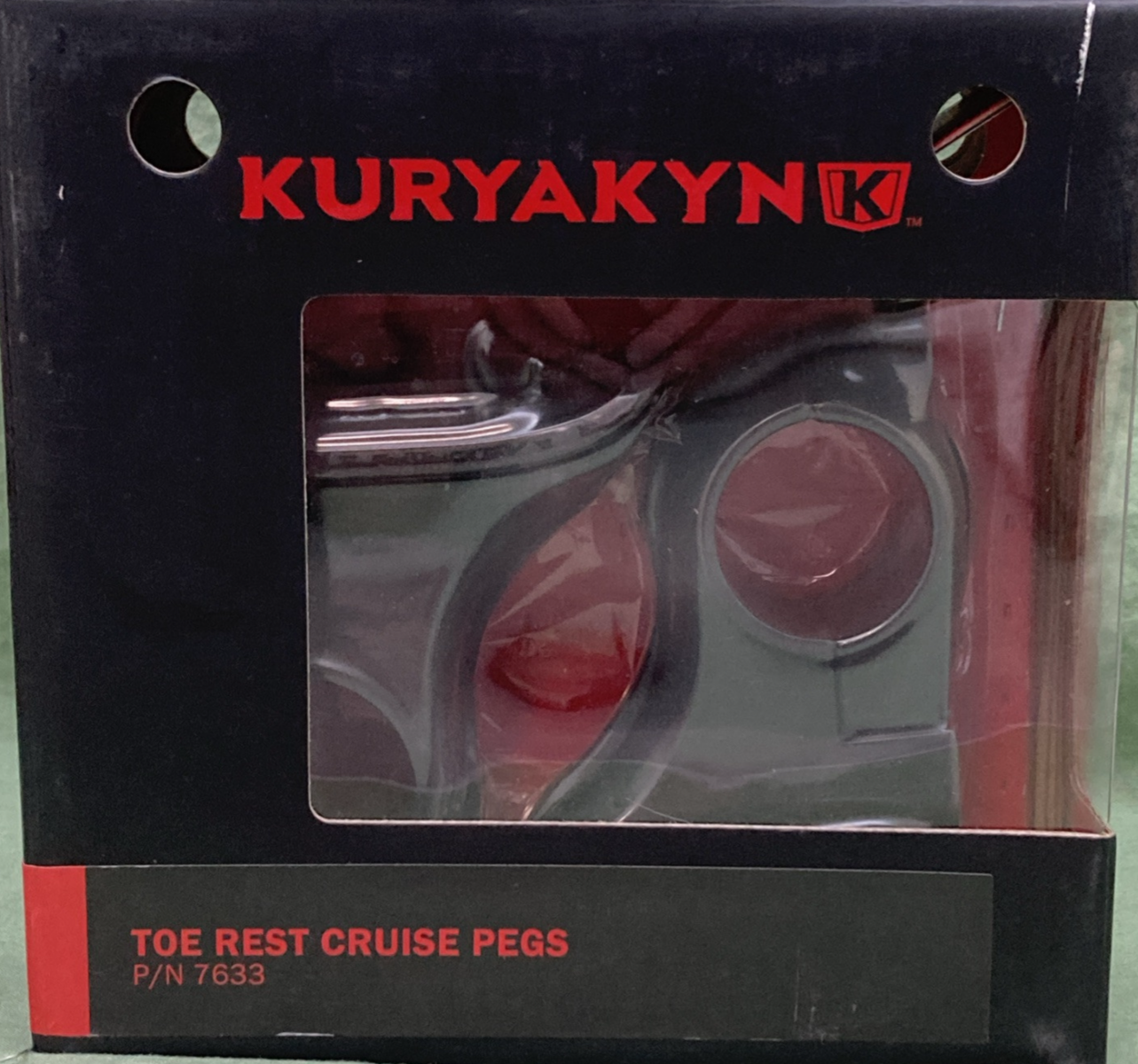 NEW GENUINE KURYAKYNK 7633 Black Toe Rest Cruise Pegs