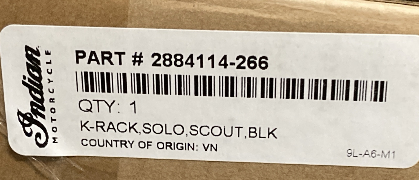 NEW GENUINE POLARIS 2884114-266 INDIAN KRACK,SOLO,SCOUT,BLK