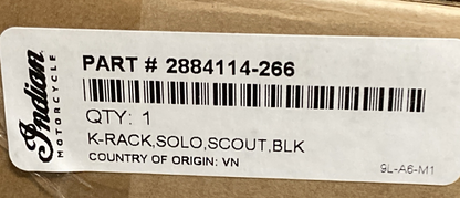 NEW GENUINE POLARIS 2884114-266 INDIAN KRACK,SOLO,SCOUT,BLK