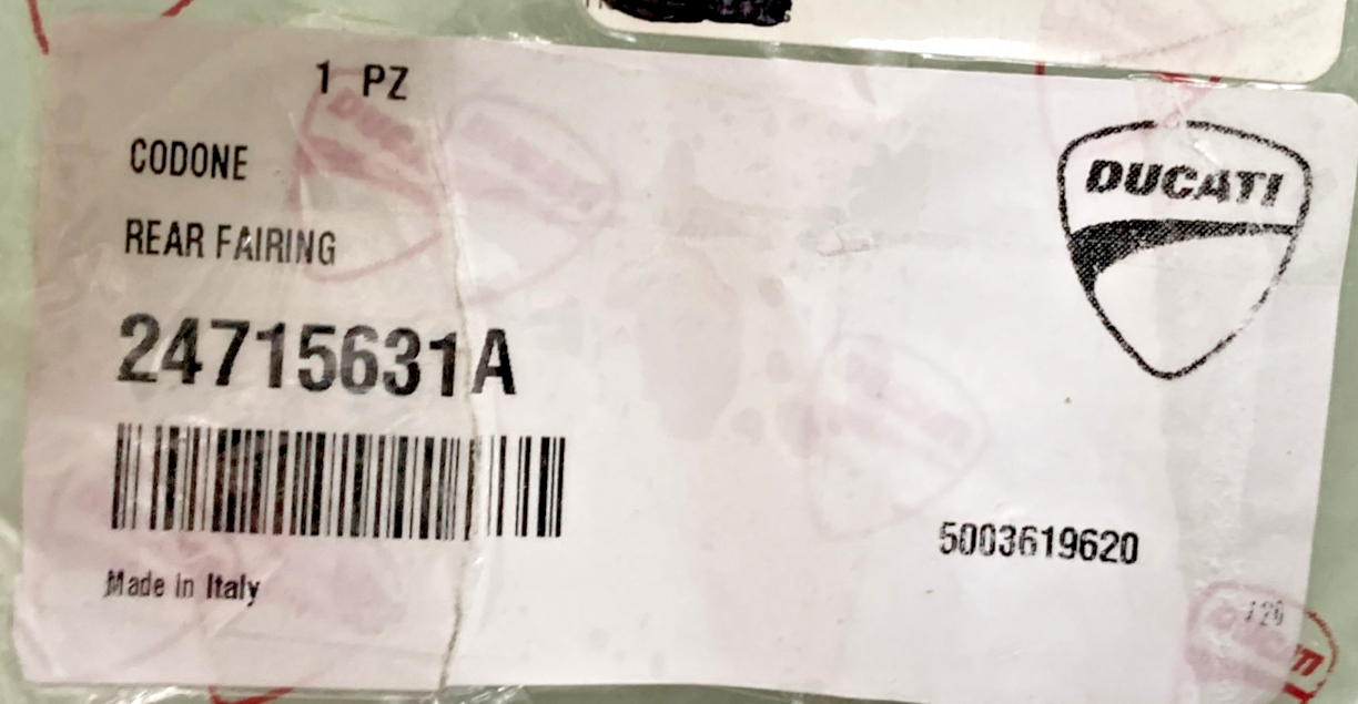 NEW GENUINE DUCATI 24715631A REAR FAIRING