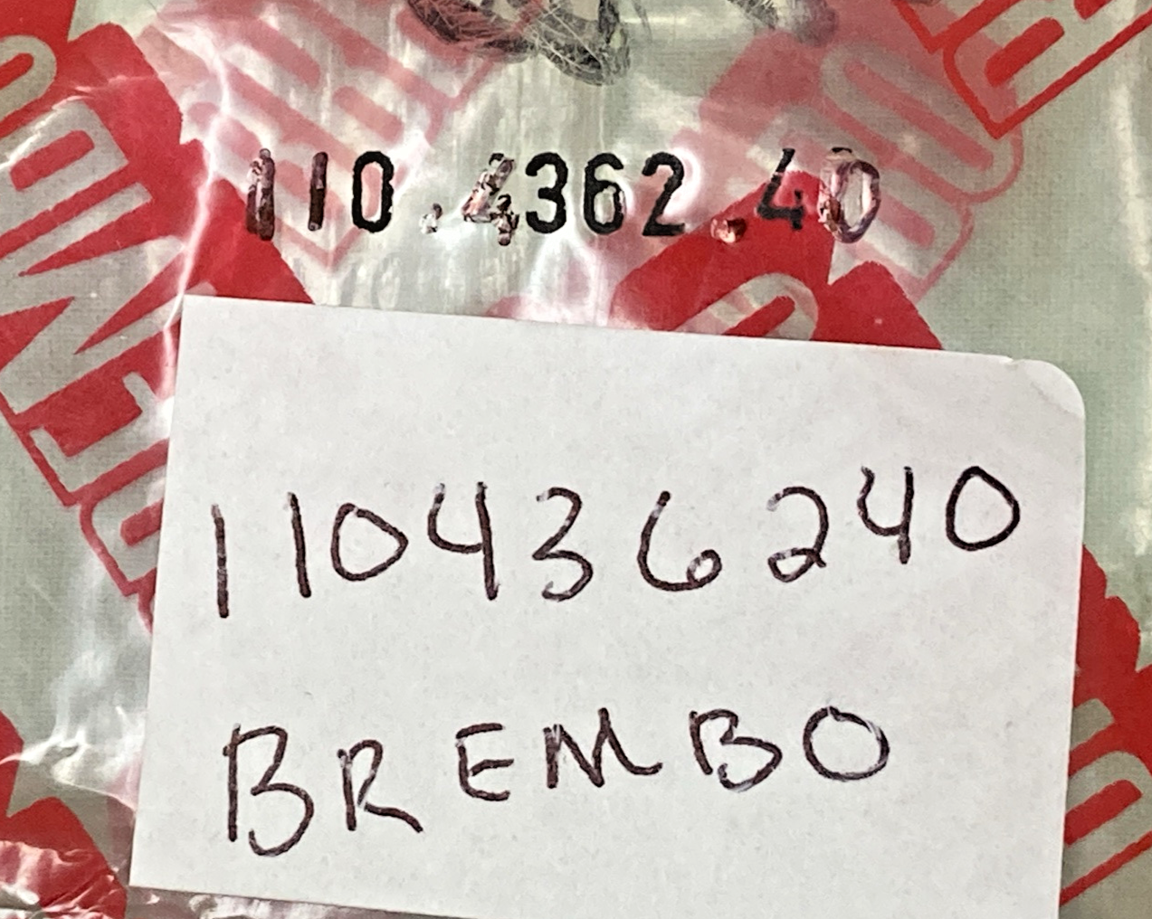 NEW GENUINE BREMBO 110436240 BRAKE MASTER CYINDER REPAIR KIT, (11mm R.)