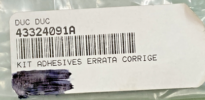 NEW REPLACES DUCATI 43324091A KIT ADHESIVES ERRATA CORRIGE O.M V4