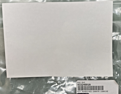 NEW REPLACES DUCATI 43324091A KIT ADHESIVES ERRATA CORRIGE O.M V4