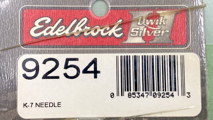 NEW GENUINE EDELBROCK 9254 K-7 NEEDLE
