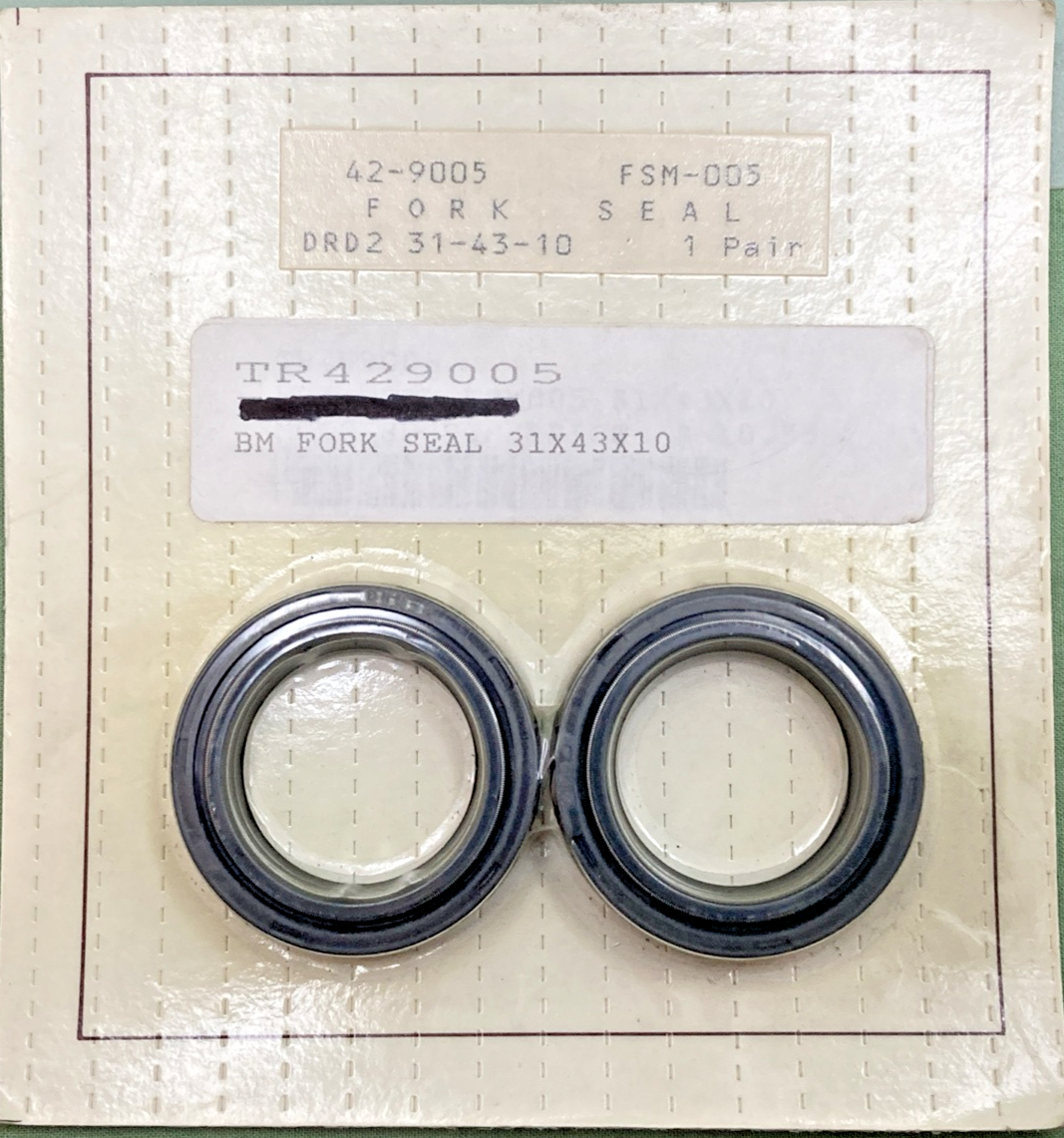 NEW REPLACES BIKE MASTER 42-9005 FORK SEAL 31X43X10