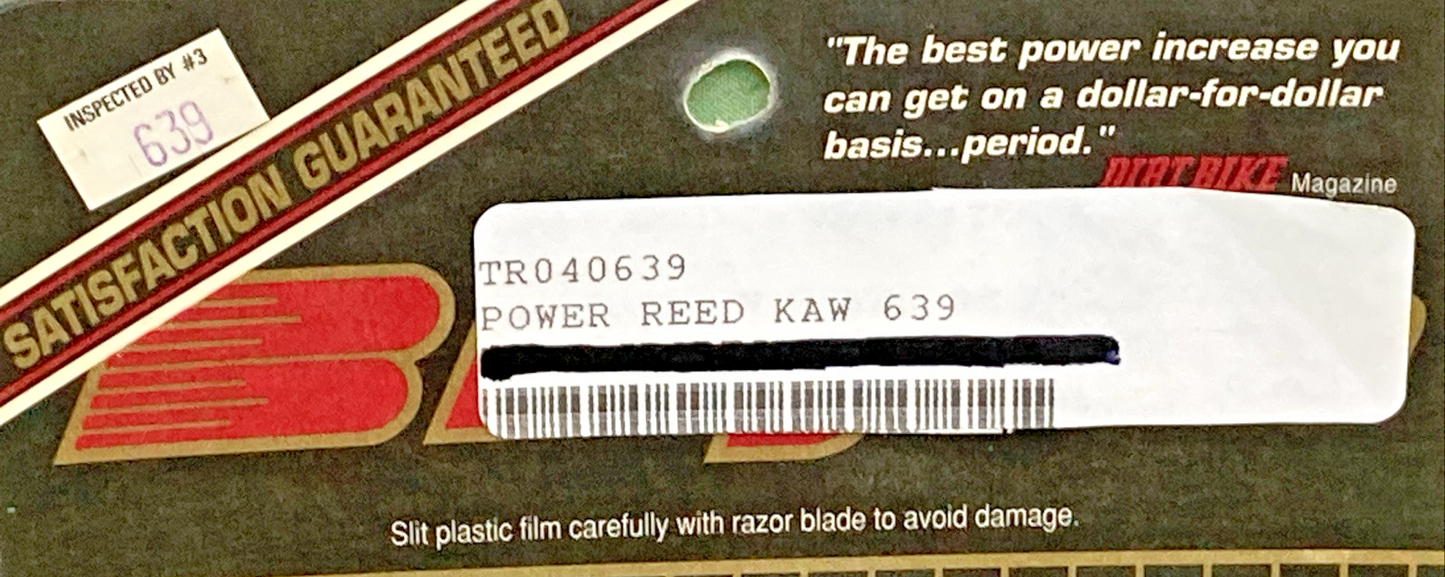 NEW GENUINE BOYESEN 04-0639 POWER REED KAW 639