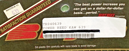 NEW GENUINE BOYESEN 04-0639 POWER REED KAW 639