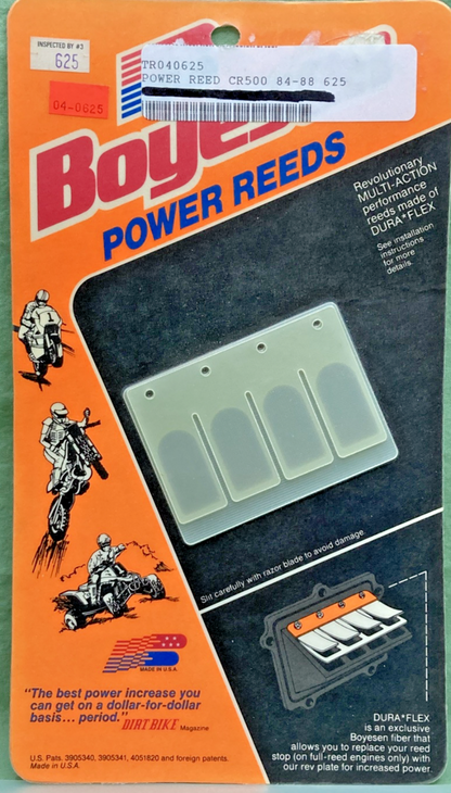 NEW GENUINE BOYESEN 625 POWER REED CR500 '84-'88