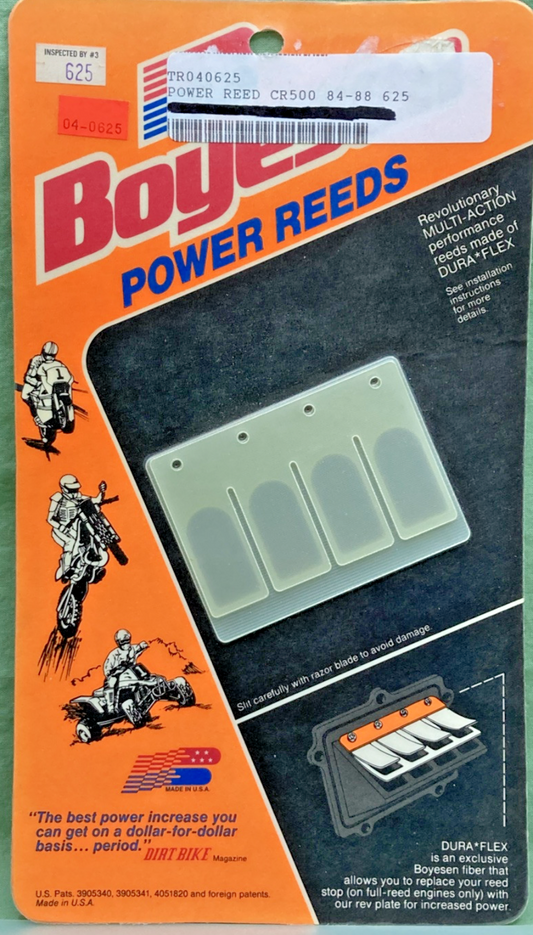 NEW GENUINE BOYESEN 625 POWER REED CR500 '84-'88