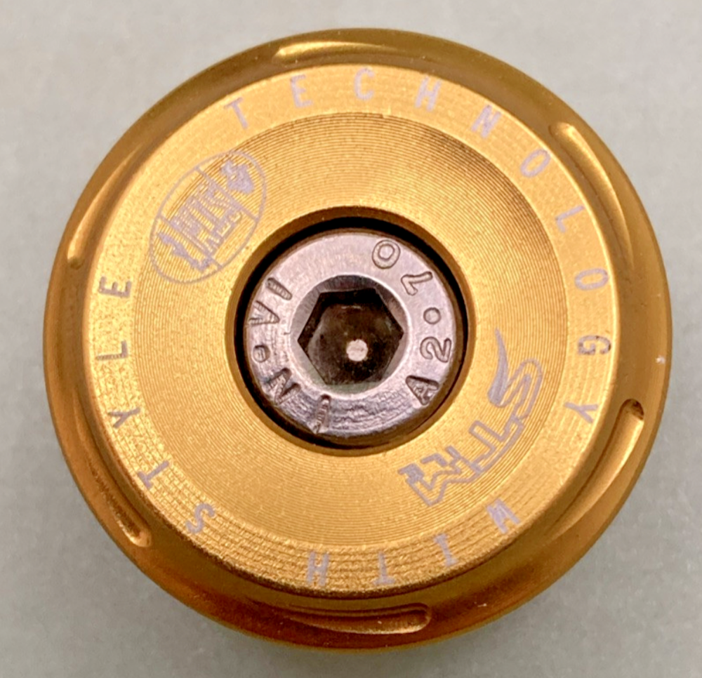 NEW GENUINE STM 674923 FRAME PROTEC PLUG GLD 20MM