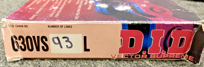 NEW GENUINE D.I.D 630VS93L VECTOR SUPREME SERIES HIGH-PERFORMANANCE ROLLER CHAIN