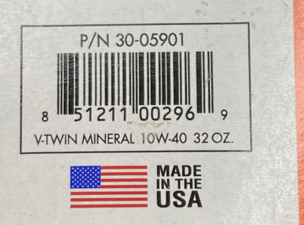NEW MAXIMA 30-05901 ENGINE OIL MINERAL 10W-40 V-TWIN 1qt (32oz)