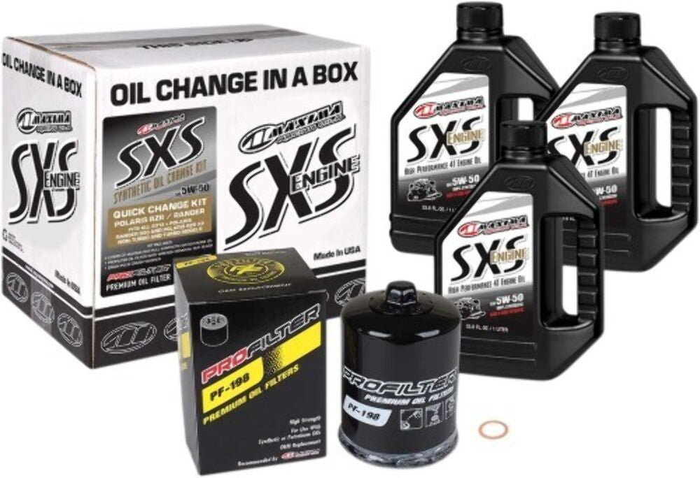NEW MAXIMA 90-189013 OIL CHANGE IN A BOX 5W-50 SYNTHETIC COMPLETE KIT