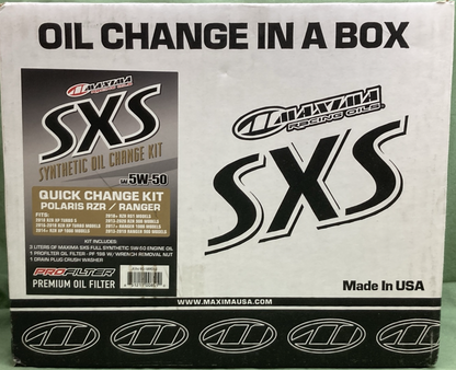 NEW MAXIMA 90-189013 OIL CHANGE IN A BOX 5W-50 SYNTHETIC COMPLETE KIT