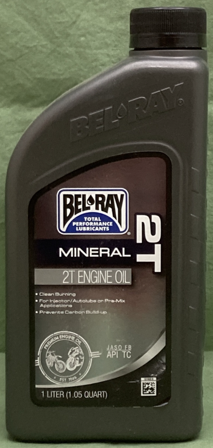 NEW BEL-RAY 99010-B1LW 2T ENGINE OIL 1 LITER (1.05qt)