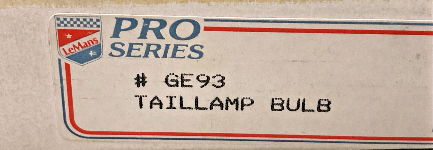 NEW GENUINE PRO SERIES GE93 TAIL LAMP BULB 12V 15CP