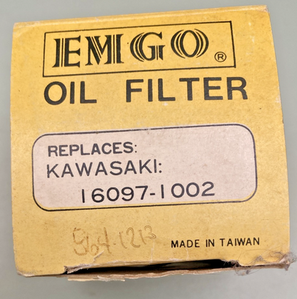 NEW GENUINE EMGO 10-73900 OIL FILTER REPLACES KAWASAKI 16097-1002