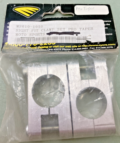 NEW GENUINE CYCRA MS610-1050 RIGHT FIT CLAMP SET, PRO TAPER HANDLEBARS