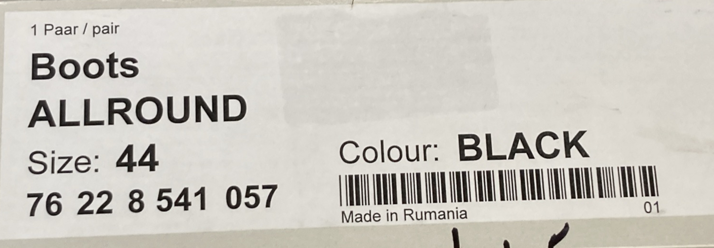 NEW GENUINE BMW 76 22 8 541 057 BOOTS ALLROUND BLACK EU44 US10.5