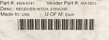 NEW GENUINE MOOSE 4504-0141 RECEIVER HITCH 2 RNCHR