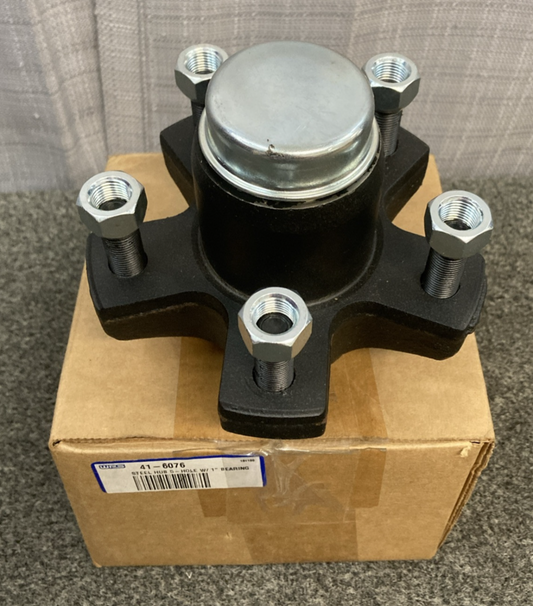 NEW GENUINE WPS 41-6076 STEEL HUB 5 HOLE WITH/1" BEARING